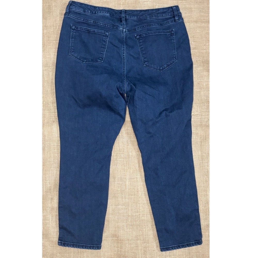 Martha Stewart Patchwork Jeans Size 14P Boho Hippie Cottage Core Whimsical - Picture 4 of 4